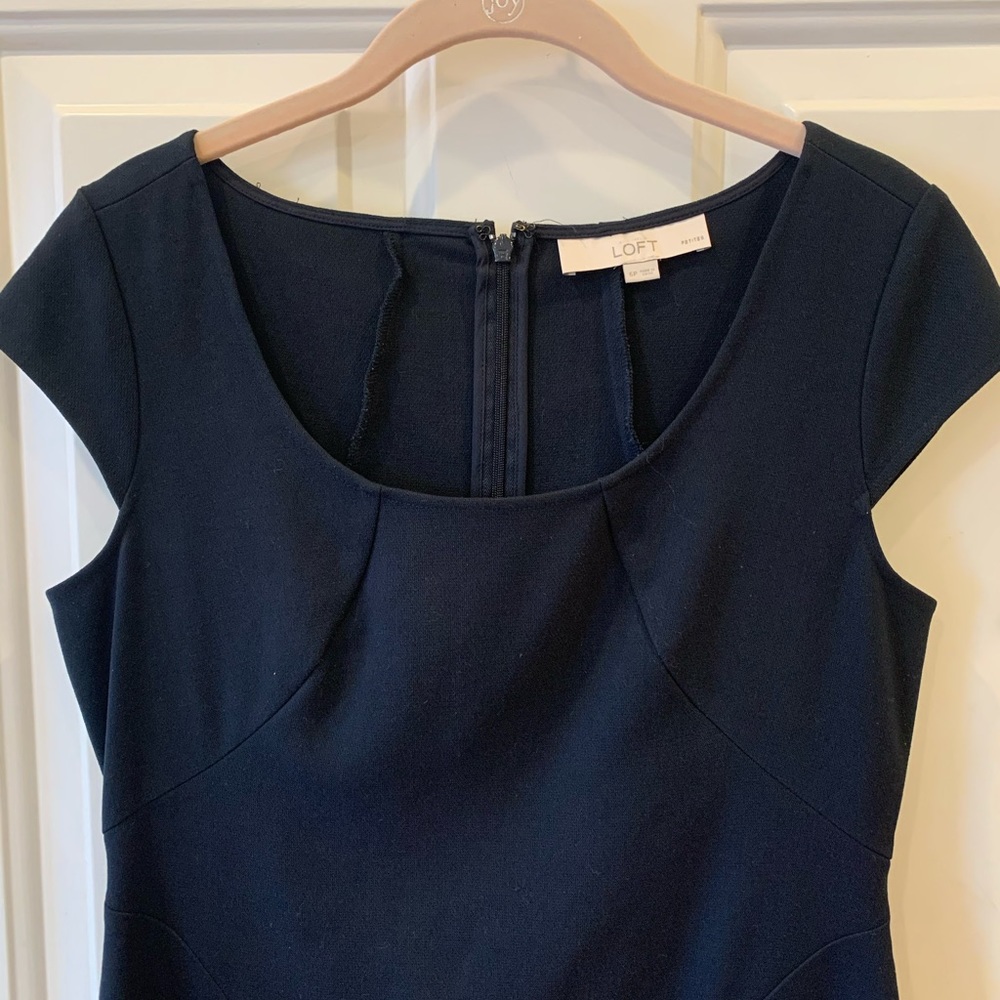 LOFT Navy Business Dress
